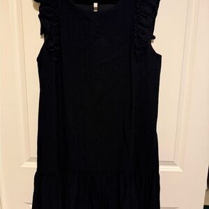 CeCe Linen Black Dress